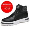 Martin Boots Men's Casual Sneakers Elevator Winter Shoes Sneaker Height Increasing Insole