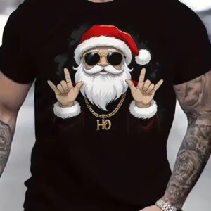 57d78fb2-46e8-4df5-a61b-220f9f67343c.jpg Printed T-shirt Christmas Short Sleeve Unisex Casual
