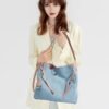 5d268e53-8785-4445-b908-8a31aaffecdf_trans.jpeg Top Layer Cowhide With Denim Fashion All-match Large Capacity Shoulder Tote Bag