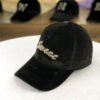 Letter Gold Velvet Baseball Cap Casual All-match Korean Peaked Cap