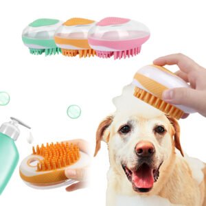 d31cf75f-6ed1-4945-97fb-0d9284f15d7e.jpg Dog Cat Bath Brush 2-in-1 Pet SPA Massage Comb Soft Silicone Pets Shower Hair Grooming Cmob Dog Cleaning Tool Pet Products