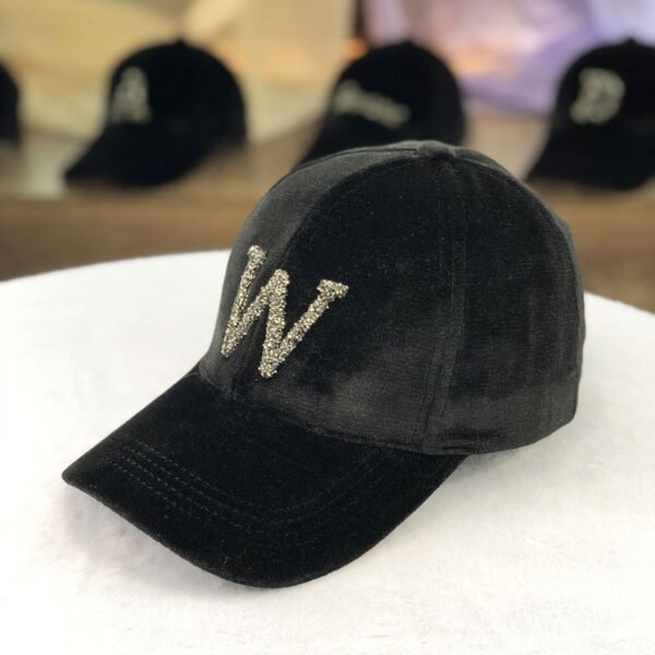 Letter Gold Velvet Baseball Cap Casual All-match Korean Peaked Cap
