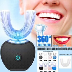 de654a34-b657-4b47-aee6-26ec8b2a6abb.jpg 360 Degrees Intelligent Automatic Electric  Toothbrush Waterproof U Type Tooth Brush Whitening Blue Light USB Charging