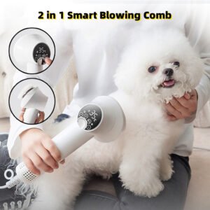 f2851010-3a89-44b1-89a7-92f0b9dab5ad.jpg Smart Pet Hair Dryer Dog Golden Retriever Cat Grooming Hairdressing Blow & Comb Silent No Harm Pet Cleaning Supplies Pet Products